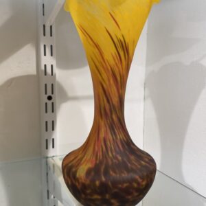 Vase en Pâte de Verre flammé