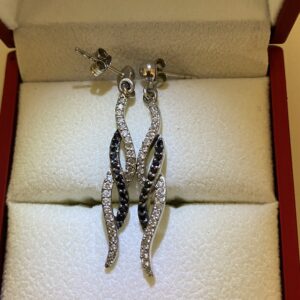 Boucles d'Oreilles Ag925,Brillants