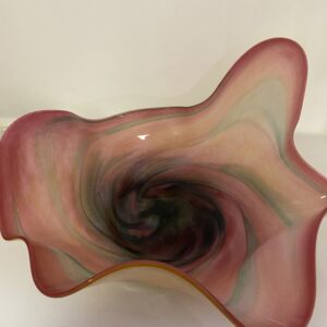 Centre de table en verre soufflé