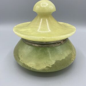 Boite bijoux albâtre verte
