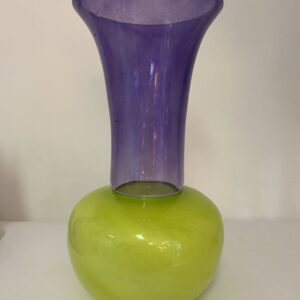 Vase verre soufflé bi-ton