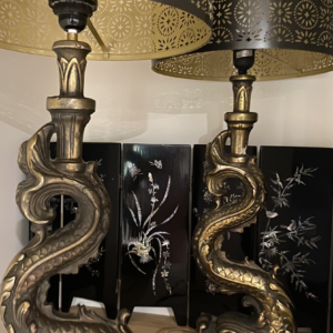 lampes zoomorphe dauphin bronze
