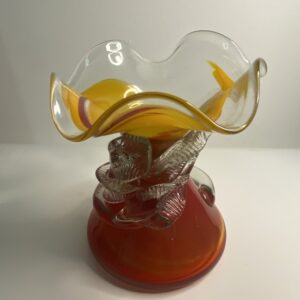 vase en verre soufflé art déco.