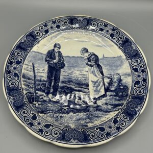 Plaque murale ronde DELFT JF MILLET