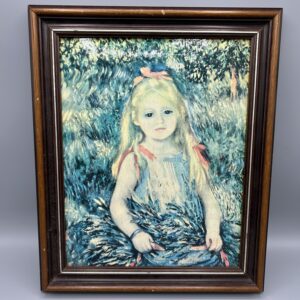 Pierre Auguste Renoir Fillette à la gerbe sur émail