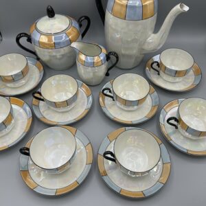 Service à café Art Déco Porcelaine Victoria