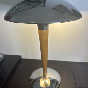 Lampe Champignon F Line Eclipse Bois et chrome