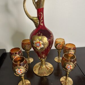 Murano service carafe et verres